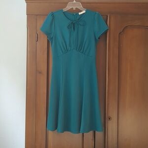 Belle Poque Teal Retro Repro dress